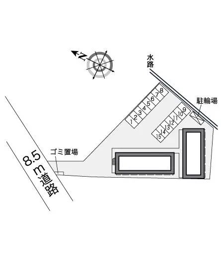 ★手数料０円★静岡市葵区平和３丁目 月極駐車場